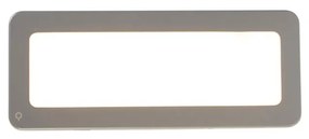 Модерна правоъгълна външна стенна лампа сива с LED - Prim