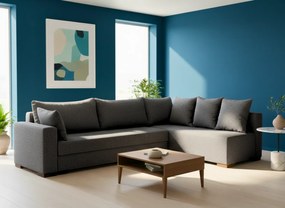 Ъгъл диван Trendy-Right-265φ 165β cm.-Gray