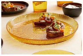 Оранжева стъклена чиния за сервиране ø 30 cm Kusintha - Bitz