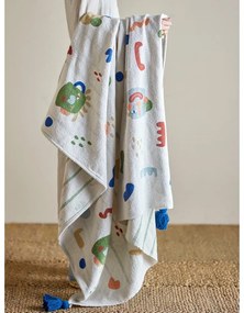 Кремаво бебешко одеяло от рециклиран памук 130x160 cm Sylvie – Bloomingville Mini