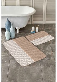 Бежови килими за баня в комплект 2 бр. 60x100 cm – Mila Home