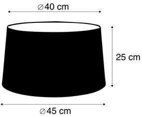 Абажур от лен черен 45/25