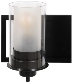 Черно-бяла стенна лампа – Ixia