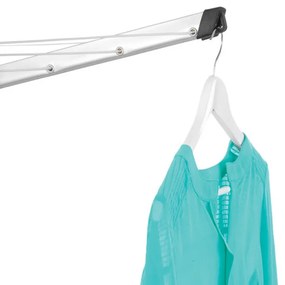 Външен простор Brabantia Lift-O-Matic 90300270, 60 м, Регулируема височина, Метален шиш за вкопаване, Калъф, Резистентен на корозия, Инокс