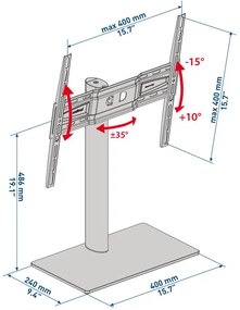 Поставка за телевизор за маса Meliconi Stand 400