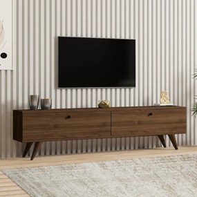 ТВ шкаф Paris от меламин – цвят орех 160×25×35 см