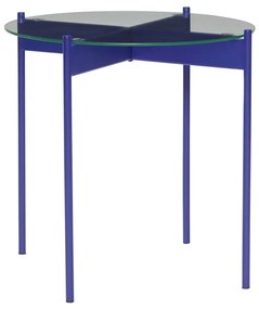 Кръгла странична масичка със стъклен плот ø 45 cm Beam – Hübsch