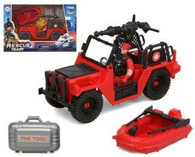 Playset Firefighters Rescue Team Червен