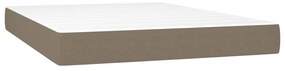 347798 vidaXL Матрак за легло с покет пружини таупе 140x200x20 см плат