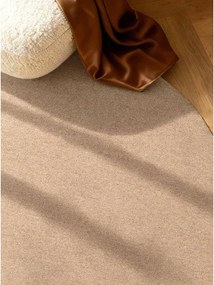 Ръчно изработен вълнен кръгъл килим в естествен цвят ø 200 cm Puristic Knots – Elle Decoration