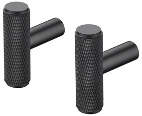 Черни стенни метални куки в комплект от 2 бр. Rof – Blomus