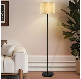 Brilagi - Подова лампа NORDIC WAVE 1xE27/15W/230V лен/черна