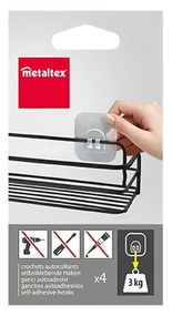 Пластмасови куки в комплект от 4 бр. – Metaltex