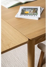 Сгъваема трапезна маса от дъб в естествен цвят 100x200 cm Atlantic – Actona