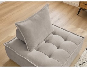 Бежово шенилово кресло Elisa – Bobochic Paris