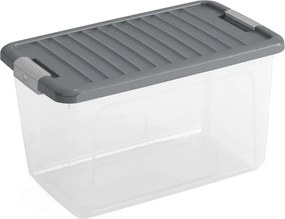 Пластмасова кутия за съхранение с капак 49x30x28,5 cm W box M – KIS