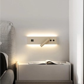 Brilagi-LED Настенно спот осветително тяло NOCTIS с USB порт LED/3W/230V+LED/9W бежово