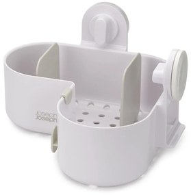 Бял пластмасов рафт за баня без пробиване/ъглов Duo – Joseph Joseph