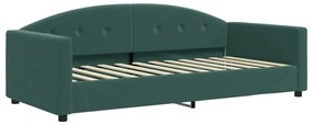 354138 vidaXL Кушетка, тъмнозелена, 90x200 см, кадифе