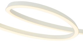 Скандинавска висяща лампа бежова 110 см вкл. LED 3-степенно димиране - Circuit