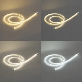 Бели лампички с щепсел 3м вкл. LED димируеми в келвини IP44 - Ropy