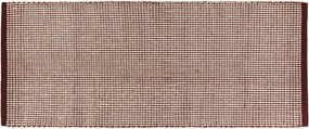 Бордо/в естествен цвят ръчно изработена вълнена пътека 80x170 cm Talo – noo.ma