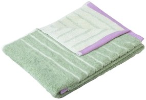 Зелена памучна кърпа за баня Dora, 70 x 140 cm - Hübsch