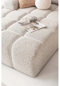 Бежов разтегателен модулен ъглов диван с място за съхранение (ляв ъгъл) Lulu – Miuform