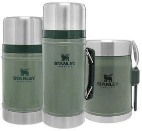 Зелен термос за храна от неръждаема стомана 400 ml Legendary Classic Hammer Tone Green – Stanley
