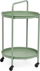 Стоманена маса за сервиране на колелца ø 44,5 cm Austin – Yes Everyday