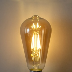 Комплект от 5 E27 димируеми LED крушки ST64 димно стъкло 5W 450 lm 2700K