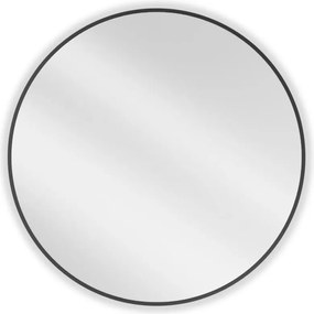 Mexen Loft кръгло огледало за баня 80 см, черна рамка - 9850-080-080-000-70