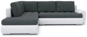 Ъглов разтегателен диван TONIO V, 230x75x200, jasmine 96/soft 17, лява
