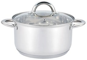 Тенджера с капак SAPIR SP 1210 X18, 2.6 литра, 18x11.5 см, Многослойно дъно, Индукция, Инокс