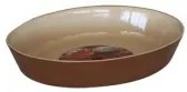 Cerutil - Керамична тава овал 39x26,5xh7,5см табако/крем-(PO383)
