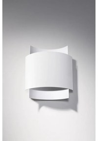 Бяла стенна лампа Forgmi - Sollux