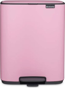 Кош за боклук Brabantia Bo Pedal 1010446, 12 л, Леко затваряне, Противоплъзгаща основа, Розов