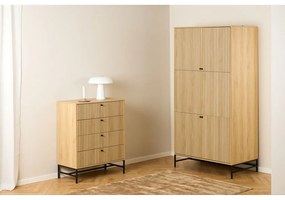 Гардероб от дъбов декор в естествен цвят 99x200x60 cm Albany – Actona