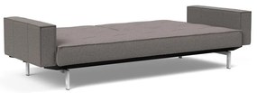 Кафяво-сив разтегателен диван с подлакътници Chrome Splitback - Innovation