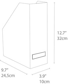 Бял органайзер за документи Viktoria - Bigso Box of Sweden