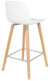 Комплект от 2 бели бар столове , височина на седалката 65 cm Albert Kuip - Zuiver