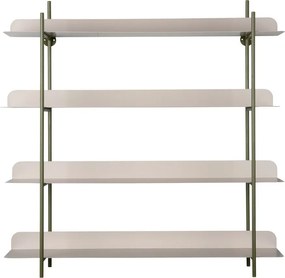 Зелен/сив на няколко нива метален стенен рафт 60 cm Reina Cuatro – PT LIVING