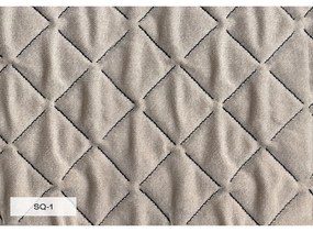 Бежово тапицирано двойно легло и решетка 180x200 cm Sleepy Luna - Miuform