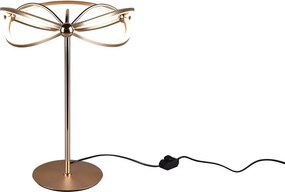 LED затъмняваща се настолна лампа в месингов цвят (височина 50 cm) Charivari – Trio