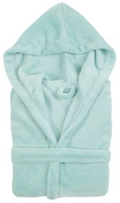 Детски син халат за баня с микроплюш , размер 122 - 128 - Tiseco Home Studio