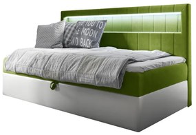 Тапицирано легло ELIZA + топер, 100x200, fresh 12