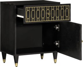 358328 vidaXL Нощно шкафче 50x33x60 см мангово дърво масив