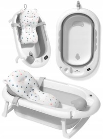 Сгъваема бебешка вана VAIANA PREMIUM с възглавница - повече цветове Бежово