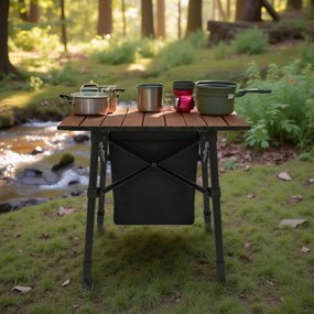 Сгъваема туристическа маса с хладилна чанта