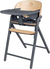 Lionelo - Детски стол за хранене 3 в 1 CELIA Сиво дърво